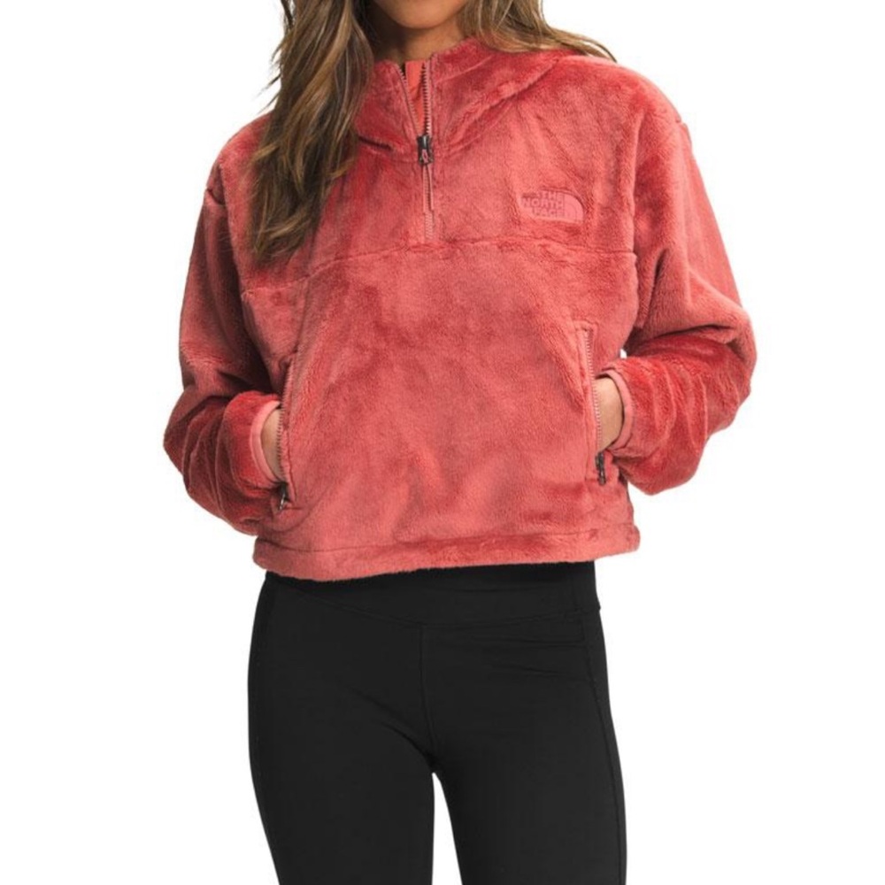 The North Face Red Fleece Half-Zip Pullover